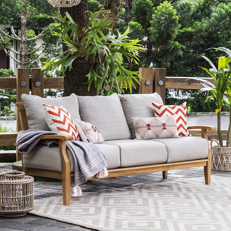 Furst patio sofa with cushion sale